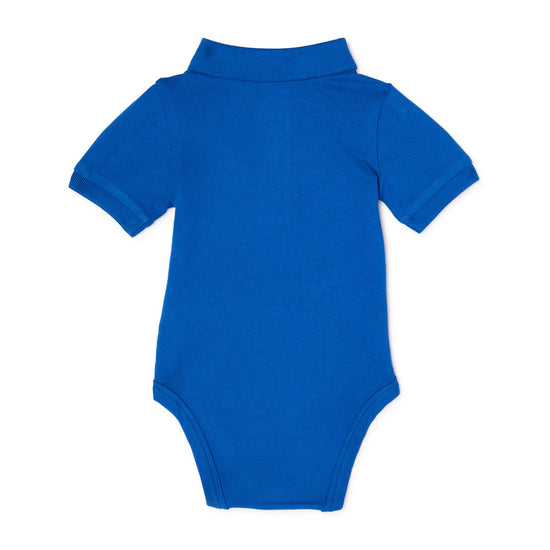 GARANIMALS Lion blue Cotton Polo Romper - Made in Bangladesh - Summer Soft Fabric