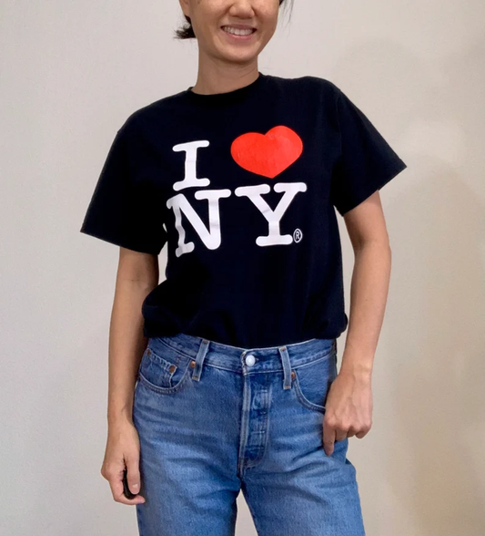 I Love NY Tee Shirt - Heart New York - CrewNeck Tees - Ultra Soft Summer Cotton Fabric