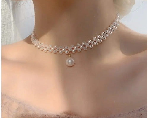 "Korean Style Pearl Choker π For Girls & Women"