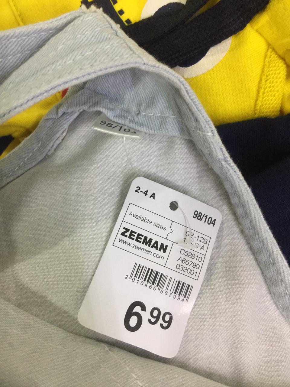 ZEEMAN Girls Denim Panel Dungaree-Original Export-Premium Quality Denim