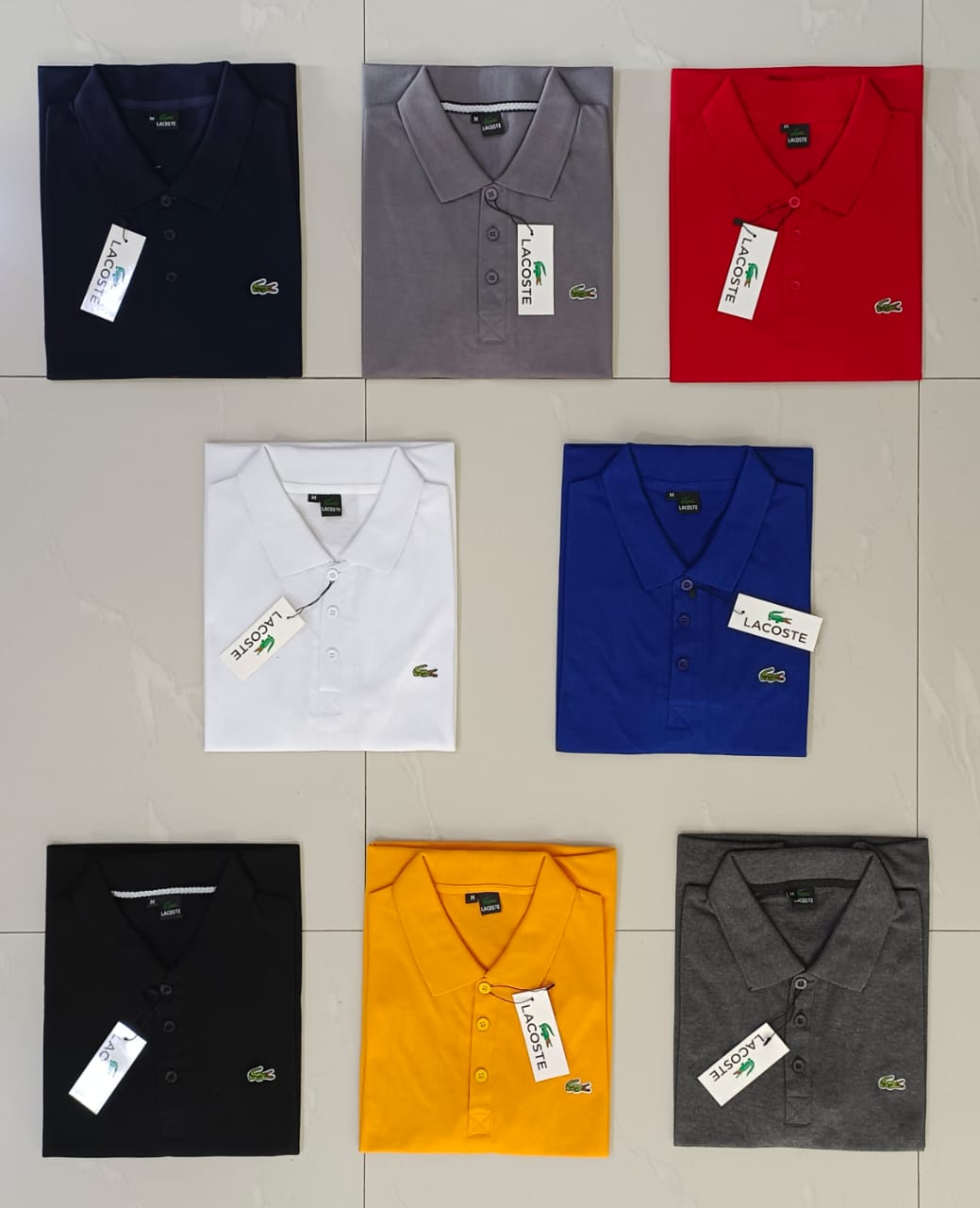Lacoste Premium Plain Polo Tee Shirt l Elegant Style l Decent Colors