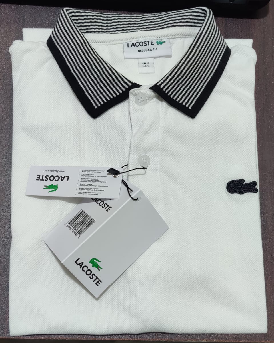 Lacoste Polo Shirt - Ultra Soft China Dotted Fabric - Premium Quality Collar Polo