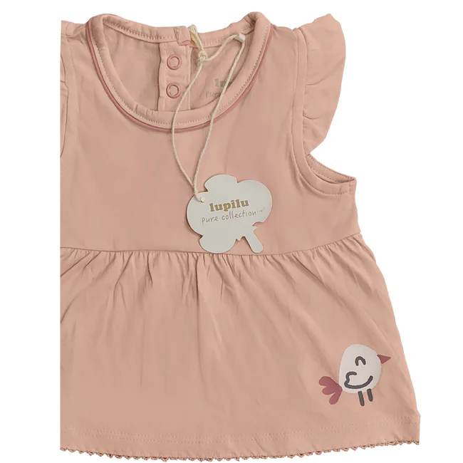 Lupilu Pink Frock Original Bangladesh - Ultra Soft Organic Cotton - Newborn