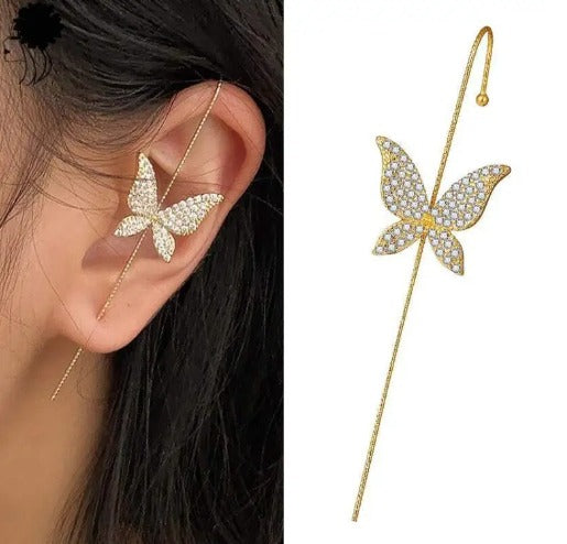 Ghost Punk Dangle Earrings 👻 Vintage Asymmetric Jewelry 🔗 Y2K Aesthetic