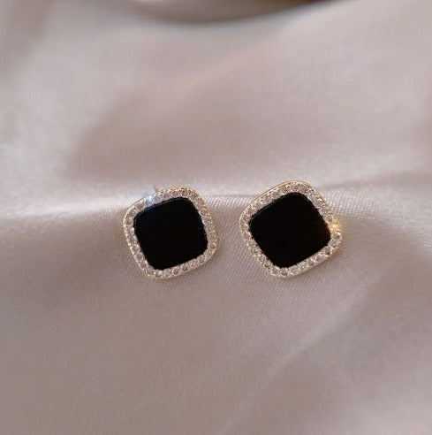 Trendy Elegant Pave Zircon Square Stud Earrings 💎✨