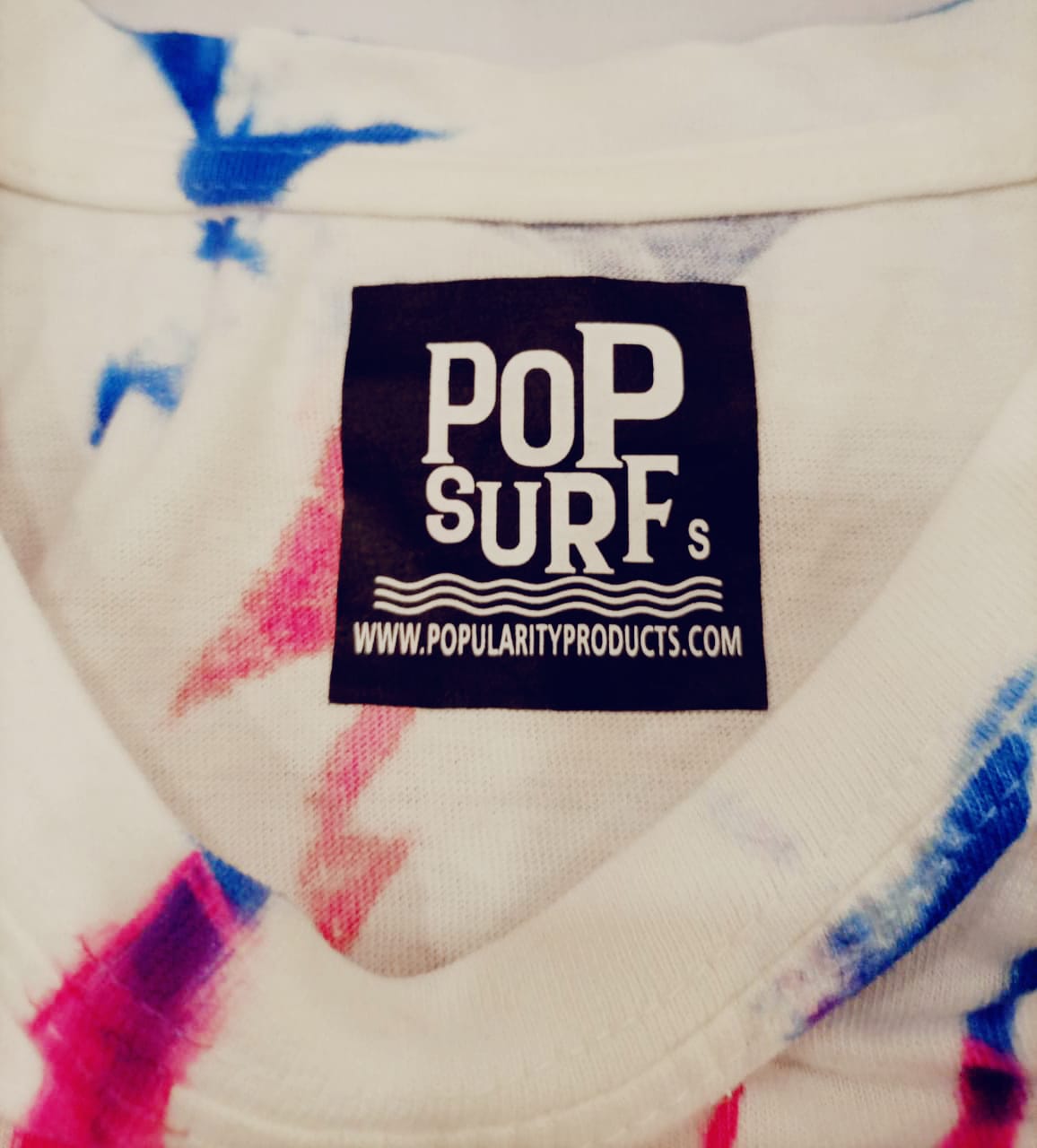 PoPSurf Eye Catching Tie Dye Tee Shirt (Rainbow)