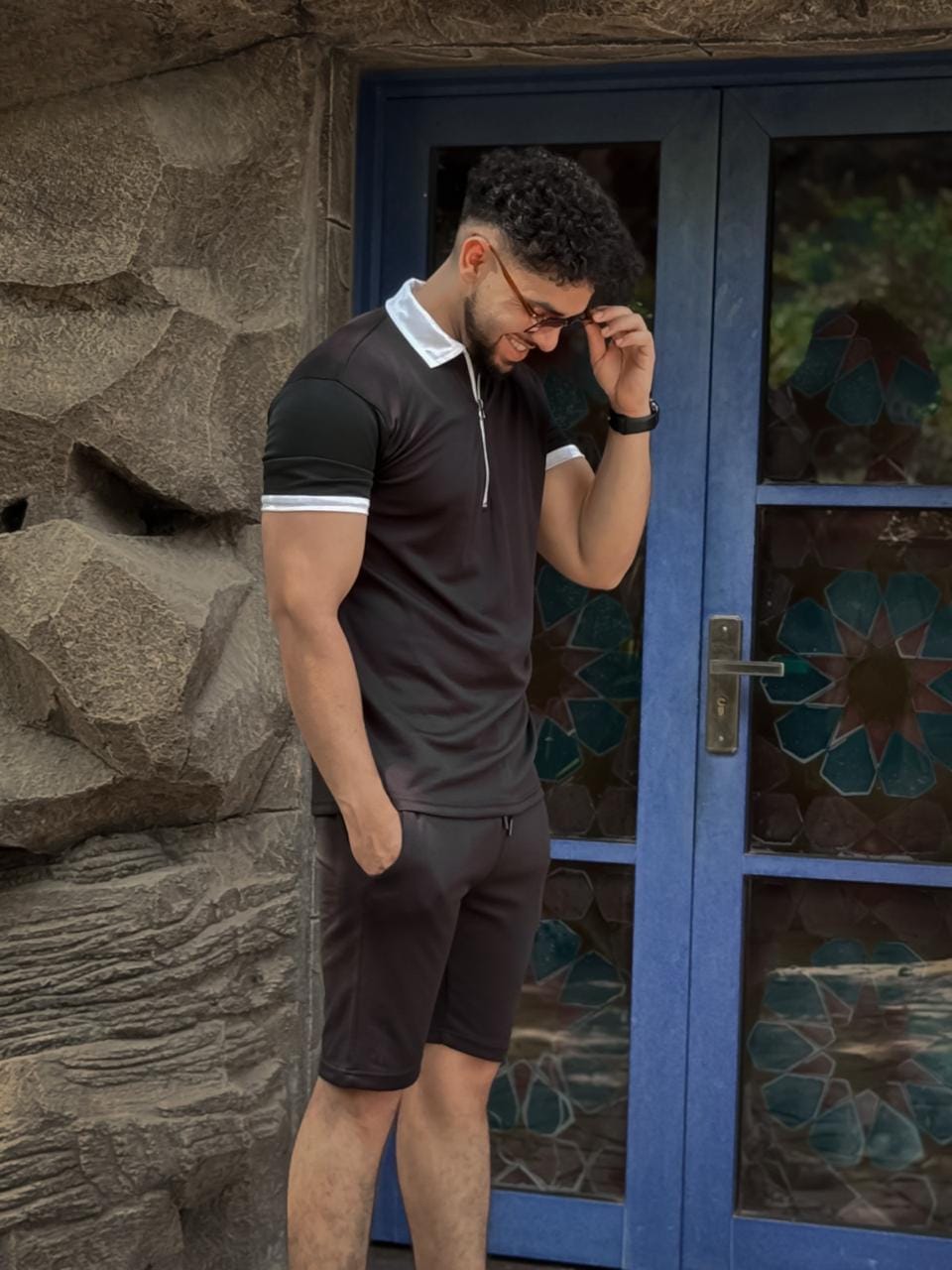 🔥 Stay Cool - Look Cooler – With Zip Polo & Shorts Set!