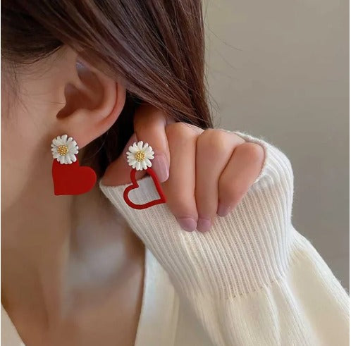 Fashion Heart Drop Earrings ❤️💛 Trendy 2022 Accessoires Woman Girls ✨