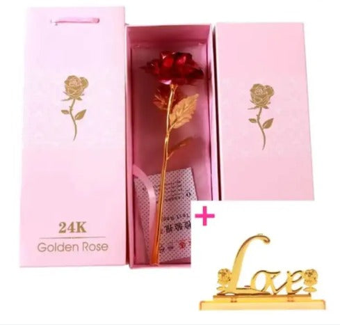 Valentine's Golden Rose 🌹💖 Gift with Photo Frame