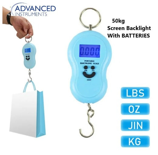 📊🎣 Portable Digital Hook Scale - Multi-Purpose Weighing Solution