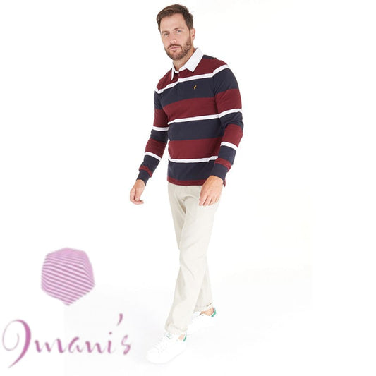 Onfire Brand Rughby Long Sleeves Polo Shirt