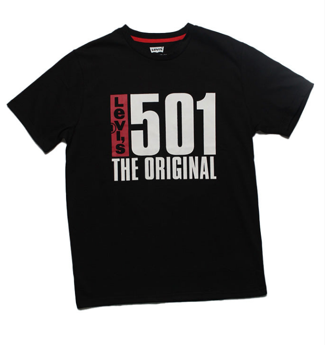 Levi´s 501 VINTAGE - Fit Graphic - Elegant Jet Black - Crew Neck  - Ultra Soft Cotton