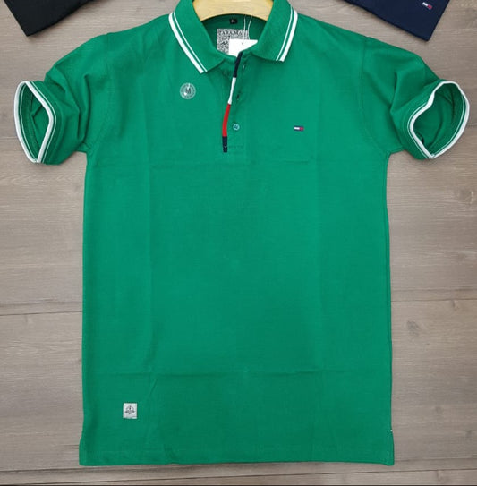 Tommy Premium Plain Polo Tee Shirt l Elegant Style