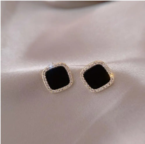 Trendy Elegant Pave Zircon Square Stud Earrings 💎✨