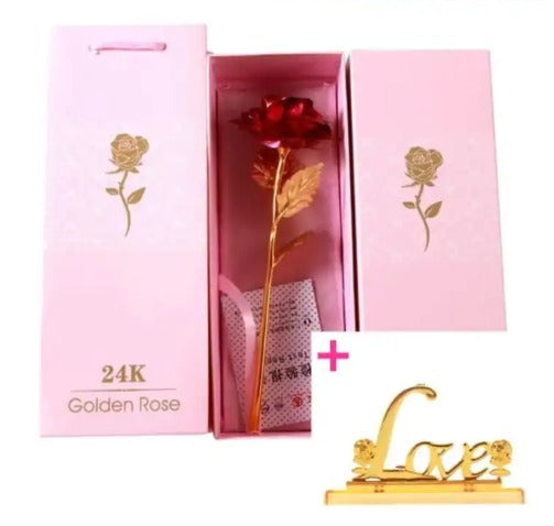 Valentine's Golden Rose 🌹💖 Gift with Photo Frame