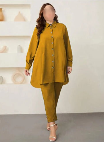 "Stitched Tail Style Two Piece Suit for Women 👗✨"
