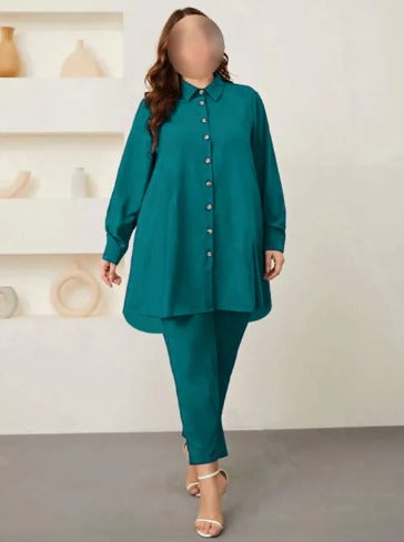 "Stitched Tail Style Two Piece Suit for Women 👗✨"
