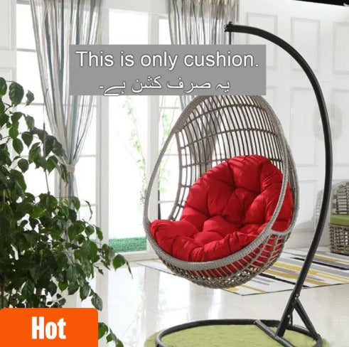 🥚 Hanging Egg Swing Chair Cushion - Outdoor/Indoor Seat Mat 🌿