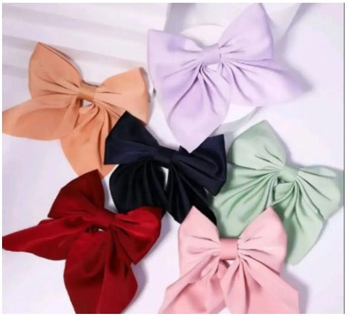 🎀 Silk Bow Hair Clip - All Colors! 🌈 Perfect for Girls & Women