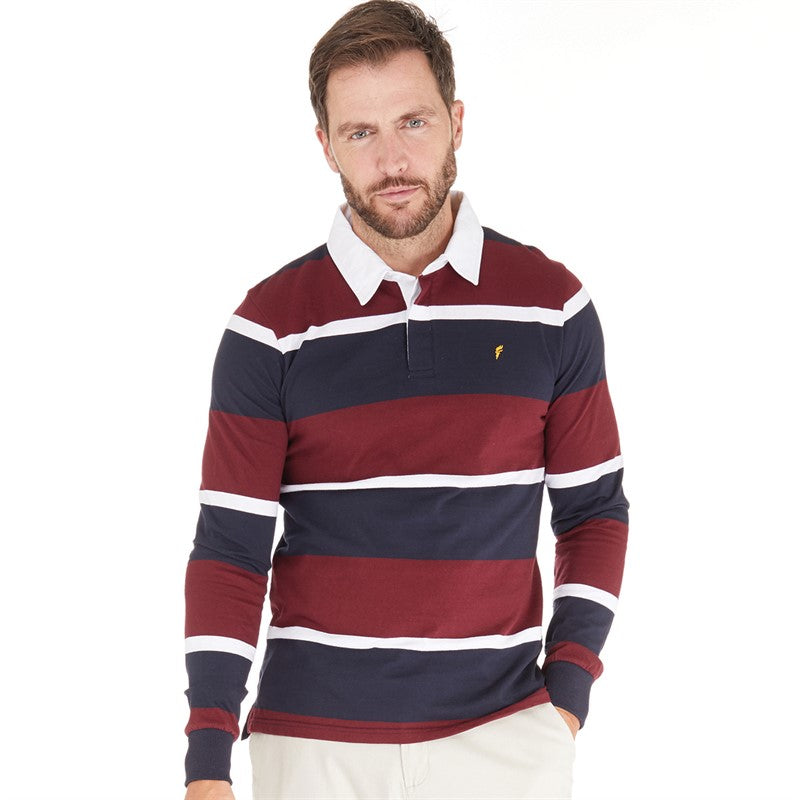 Onfire Brand Rughby Long Sleeves Polo Shirt