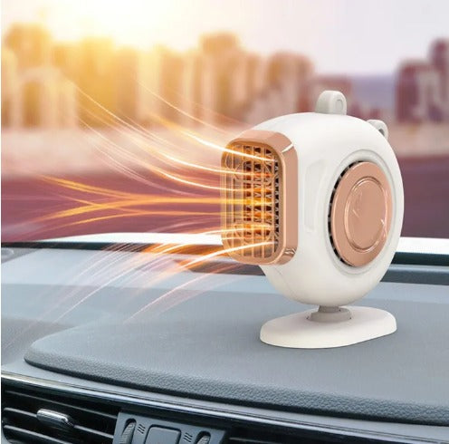 LE Portable Car Heater 🚗 12V/24V, 2-in-1 Heating/Cooling, 360° Rotation