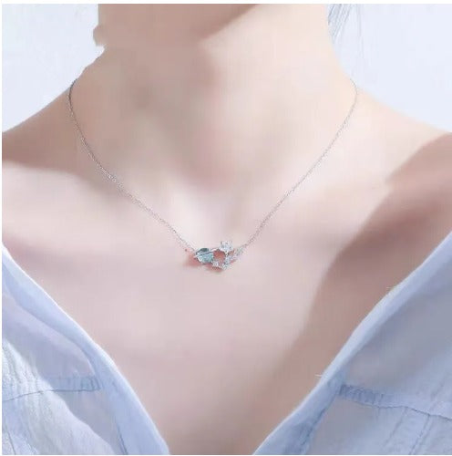 "Crystal Star Planet Meteor Key Necklace 🌟💫 Valentine's Day Gift"