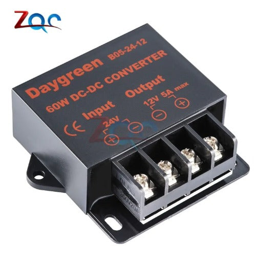 🚗 Car LED Step Down DC-DC Converter 24V to 12V 5A ⚡
