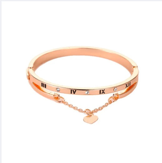 💖 Charms Love Roman Number Bracelets & Bangles: Europe & America Styles