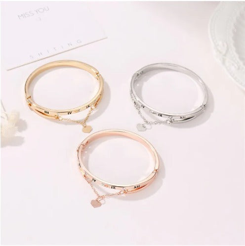 💖 Charms Love Roman Number Bracelets & Bangles: Europe & America Styles
