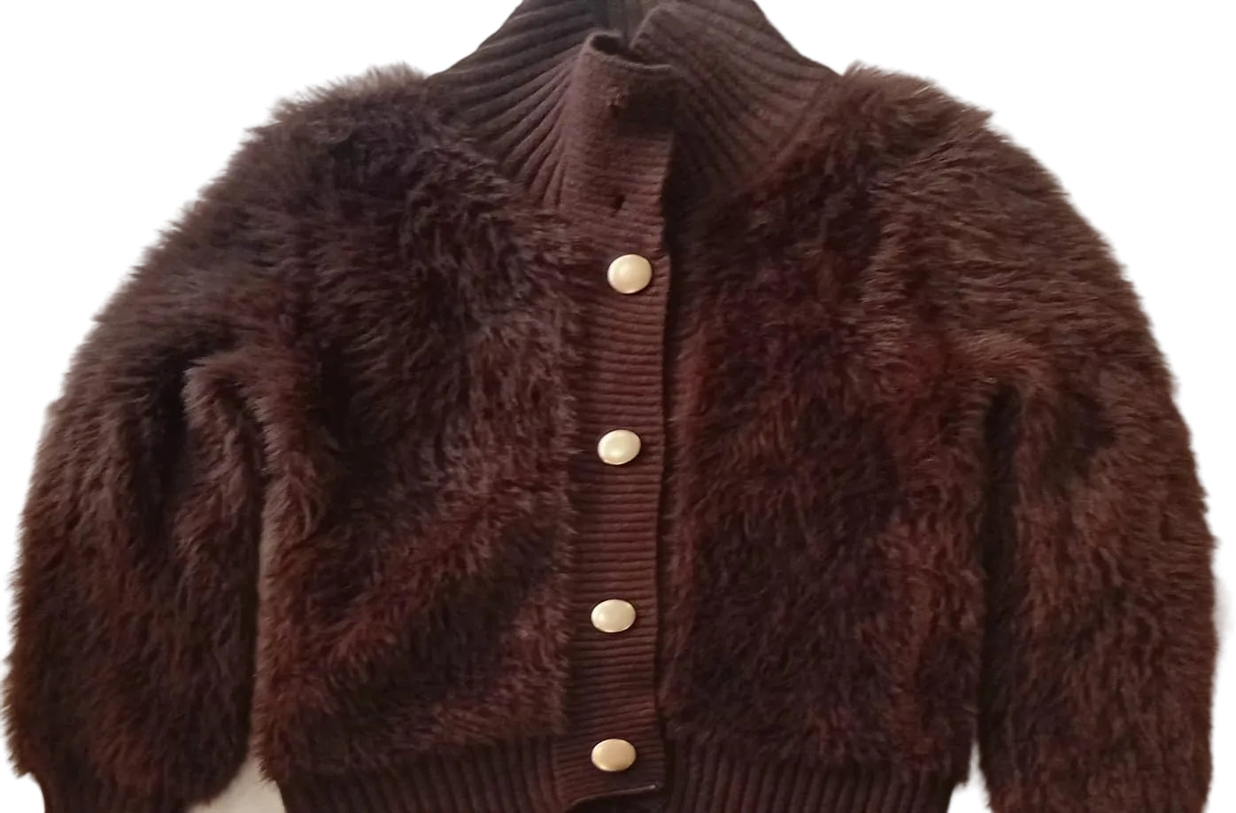Fuzzy Fur Cardigan  - Fur sweater - Free size - Stretchable - Women & Girls